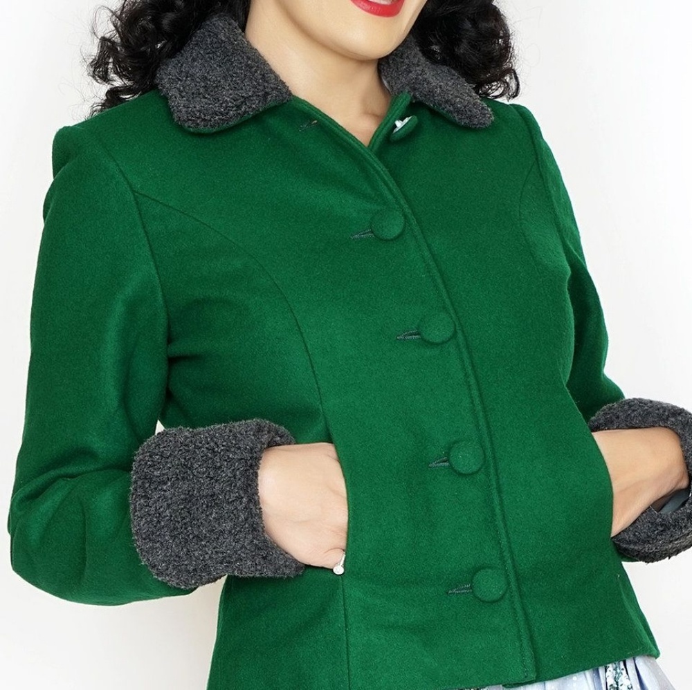 Bernie Dexter green coat